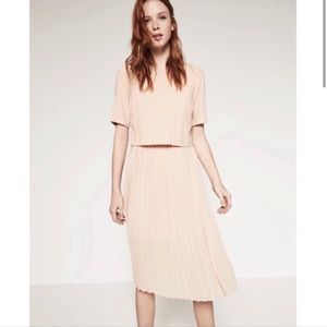 Zara Pleated Midi Dress